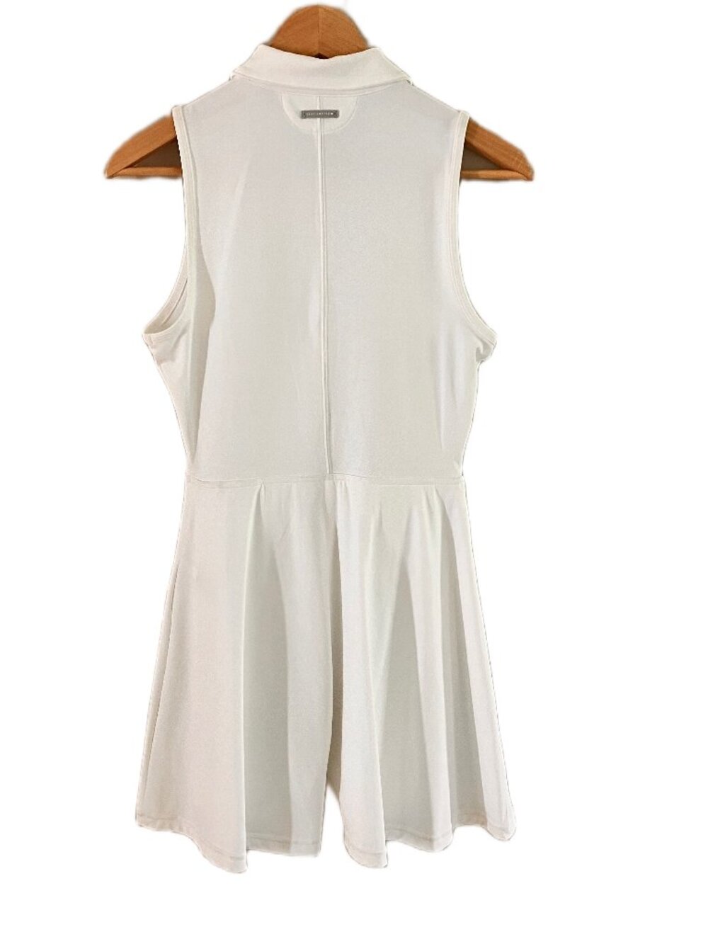 NWT TravisMathew Women’s MoveKnit Sleeveless Zip Dress White Size S Golf - Picture 9 of 14
